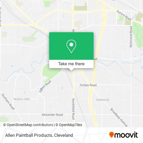 Allen Paintball Products map