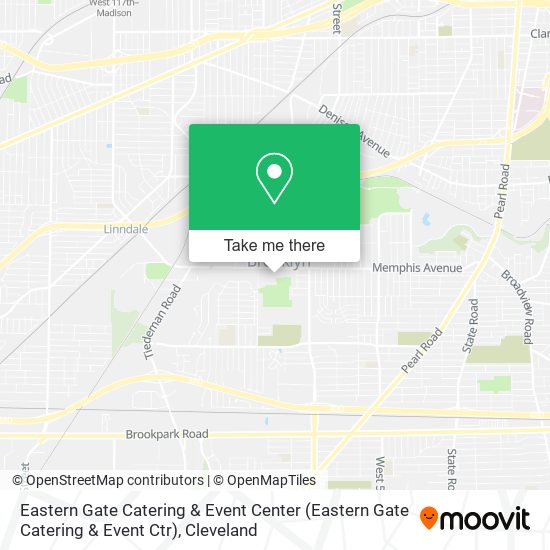 Mapa de Eastern Gate Catering & Event Center