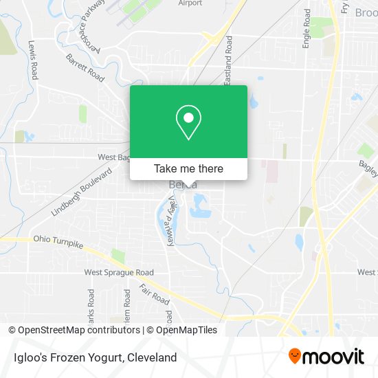 Igloo's Frozen Yogurt map