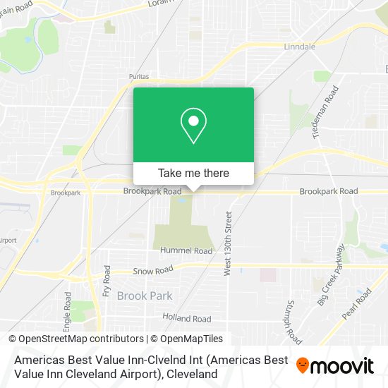 Americas Best Value Inn-Clvelnd Int (Americas Best Value Inn Cleveland Airport) map