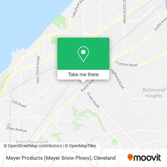 Meyer Products (Meyer Snow Plows) map