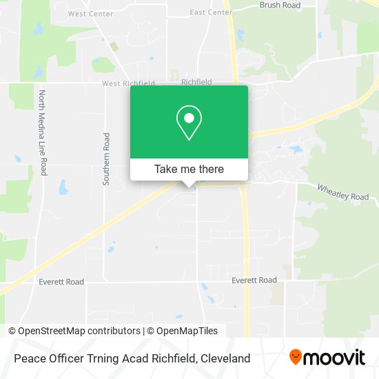 Mapa de Peace Officer Trning Acad Richfield