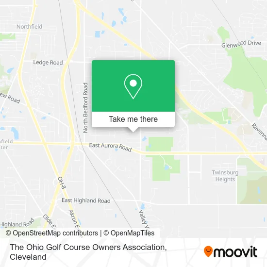 The Ohio Golf Course Owners Association map
