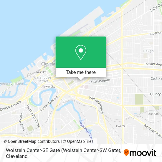 Wolstein Center-SE Gate map