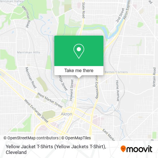 Mapa de Yellow Jacket T-Shirts (Yellow Jackets T-Shirt)