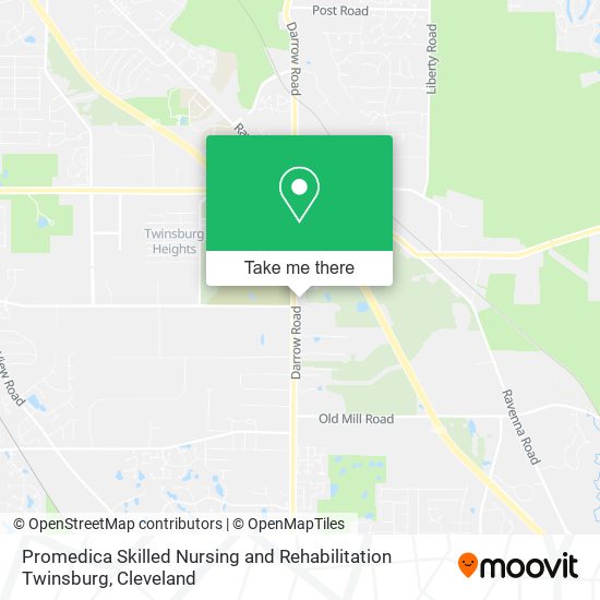 Promedica Skilled Nursing and Rehabilitation Twinsburg map