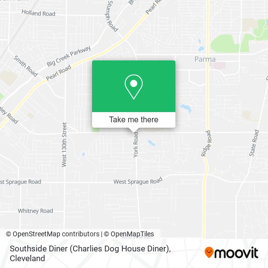 Mapa de Southside Diner (Charlies Dog House Diner)