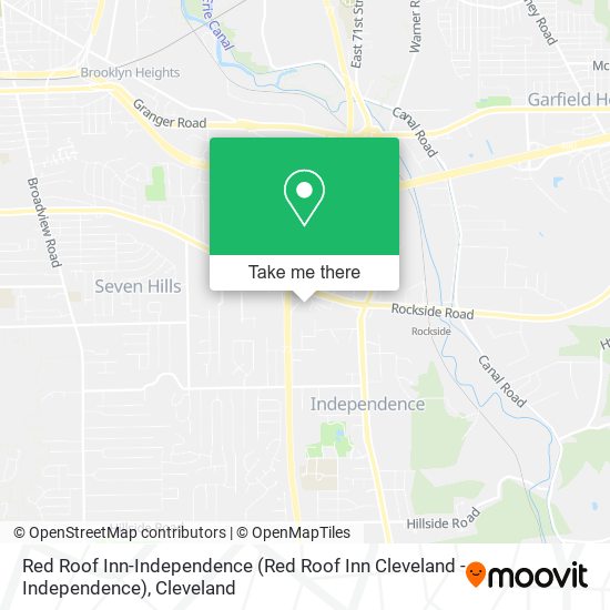 Red Roof Inn-Independence map