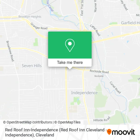 Red Roof Inn-Independence map