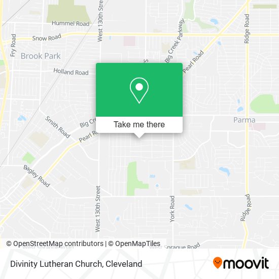 Divinity Lutheran Church map