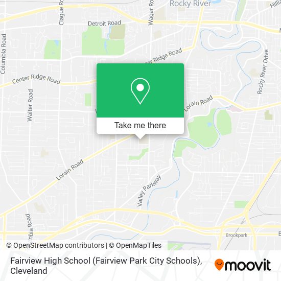 Mapa de Fairview High School (Fairview Park City Schools)