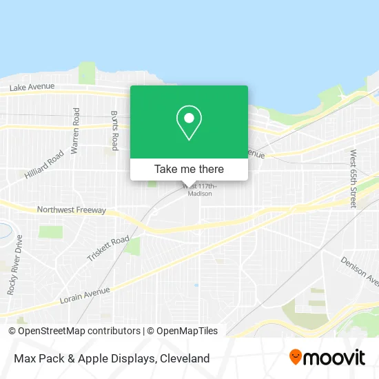 Max Pack & Apple Displays map