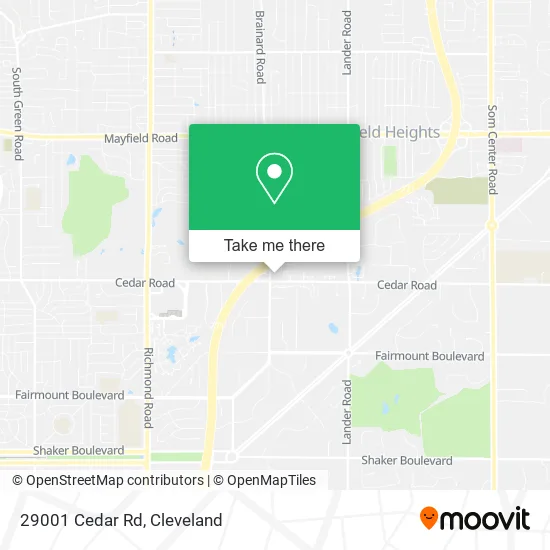 29001 Cedar Rd map