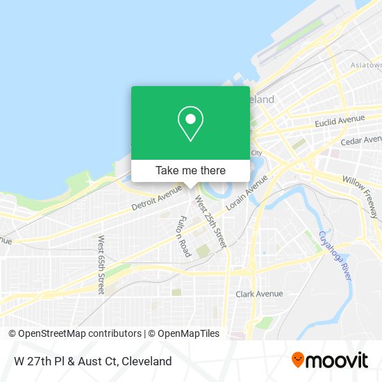 Mapa de W 27th Pl & Aust Ct
