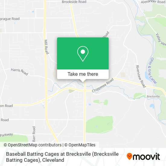 Baseball Batting Cages at Brecksville (Brecksville Batting Cages) map