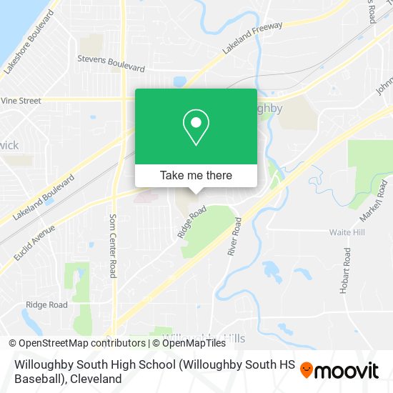 Willoughby South High School (Willoughby South HS Baseball) map