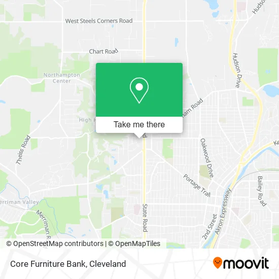 Mapa de Core Furniture Bank