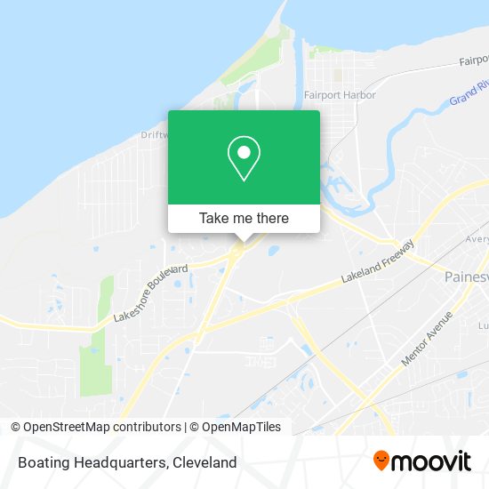 Boating Headquarters map