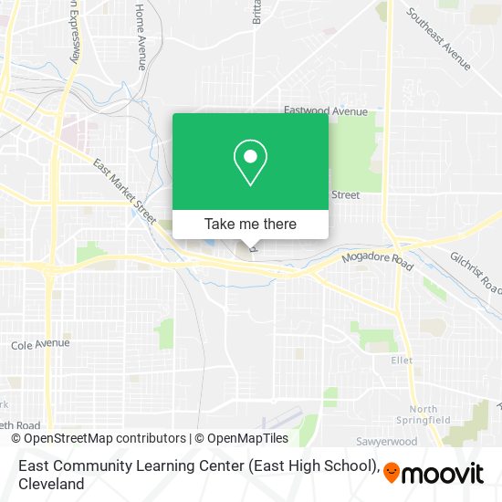 East Community Learning Center (East High School) map