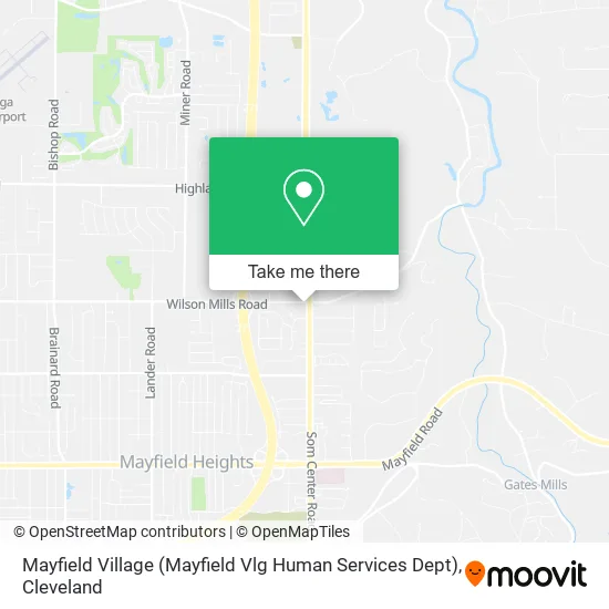 Mapa de Mayfield Village (Mayfield Vlg Human Services Dept)