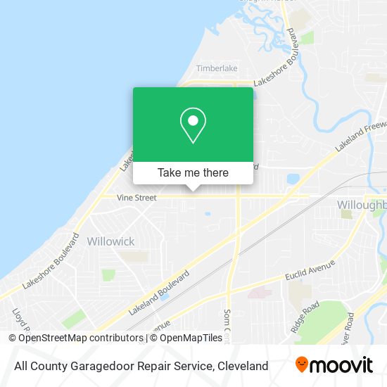 All County Garagedoor Repair Service map