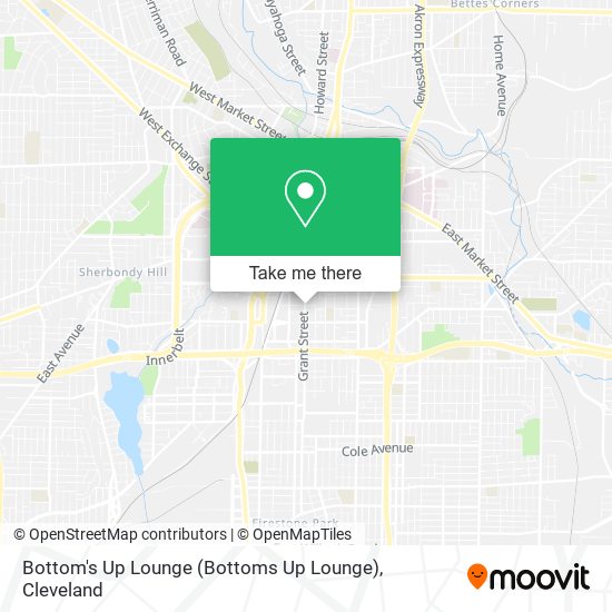 Mapa de Bottom's Up Lounge (Bottoms Up Lounge)