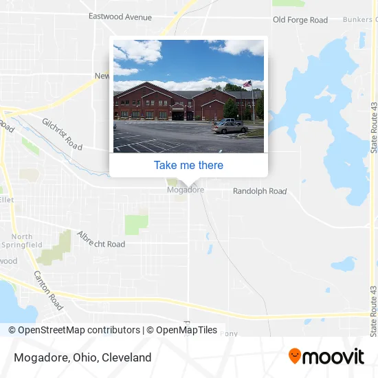 Mogadore, Ohio map