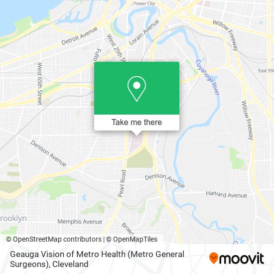 Geauga Vision of Metro Health (Metro General Surgeons) map
