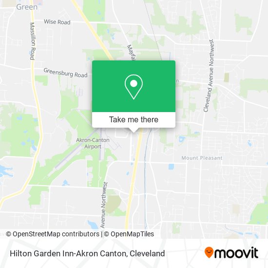 Mapa de Hilton Garden Inn-Akron Canton