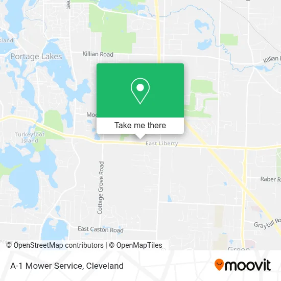 A-1 Mower Service map