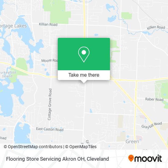 Flooring Store Servicing Akron OH map