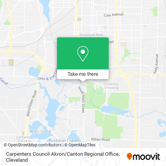 Mapa de Carpenters Council-Akron / Canton Regional Office