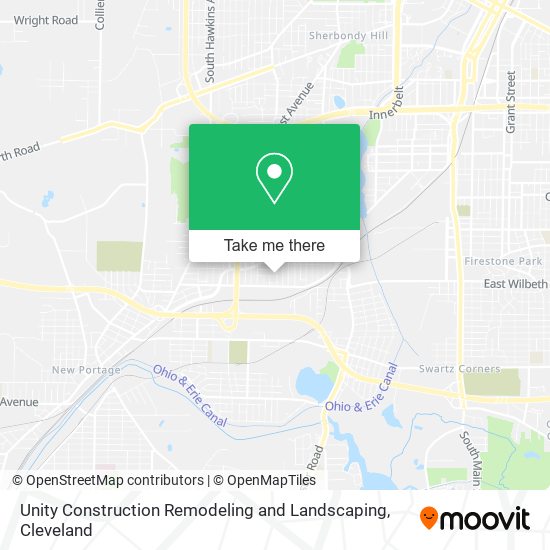 Mapa de Unity Construction Remodeling and Landscaping