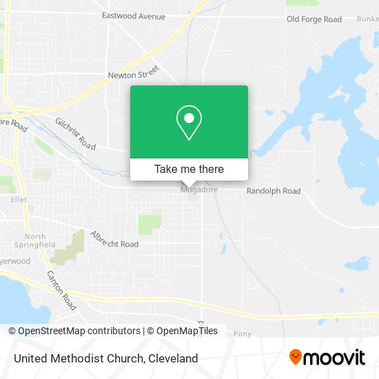 United Methodist Church map
