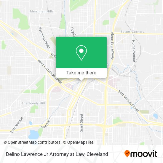 Delino Lawrence Jr Attorney at Law map