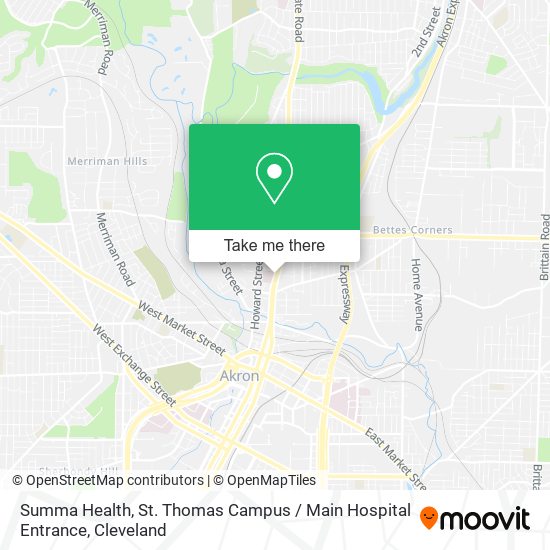 Mapa de Summa Health, St. Thomas Campus / Main Hospital Entrance