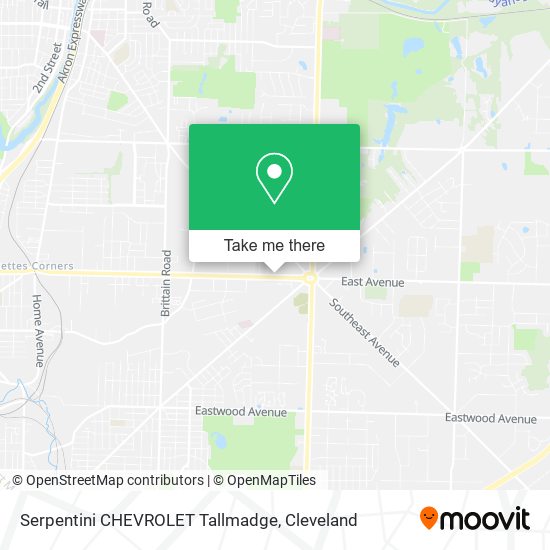 Serpentini CHEVROLET Tallmadge map