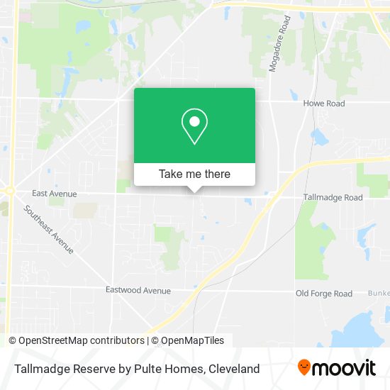 Mapa de Tallmadge Reserve by Pulte Homes