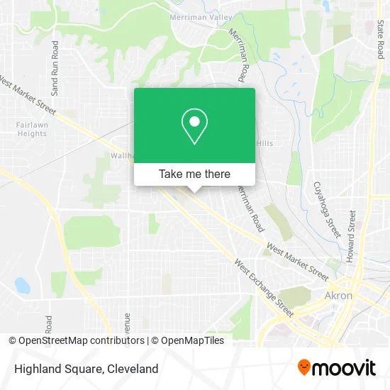 Highland Square map