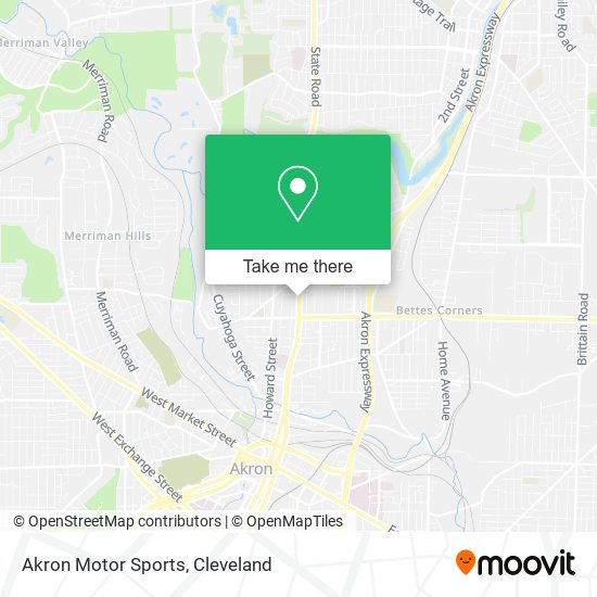 Mapa de Akron Motor Sports