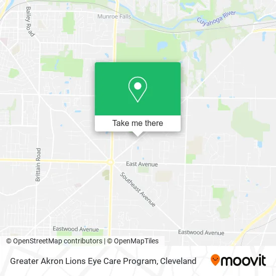Mapa de Greater Akron Lions Eye Care Program