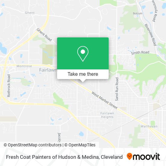 Fresh Coat Painters of Hudson & Medina map