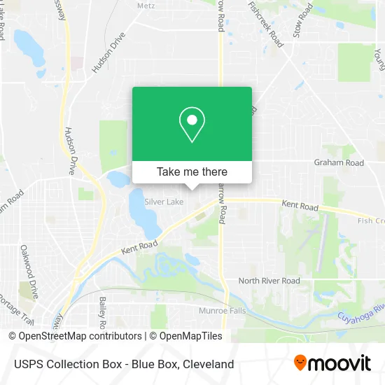 USPS Collection Box - Blue Box map