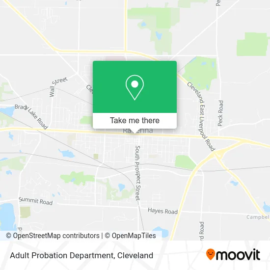 Adult Probation Department map