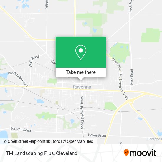 TM Landscaping Plus map