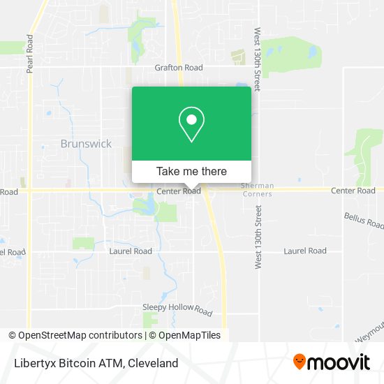 Mapa de Libertyx Bitcoin ATM