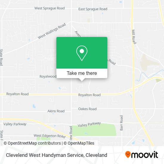 Clevelend West Handyman Service map