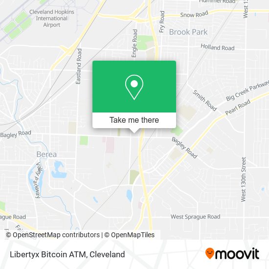 Mapa de Libertyx Bitcoin ATM