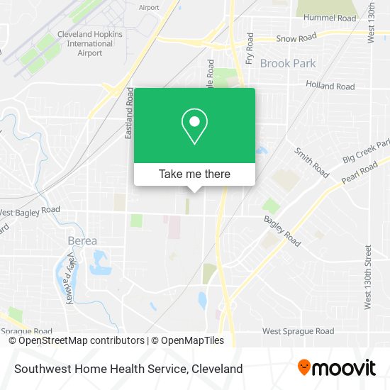 Southwest Home Health Service map