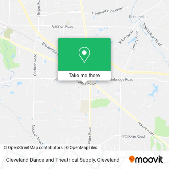 Mapa de Cleveland Dance and Theatrical Supply